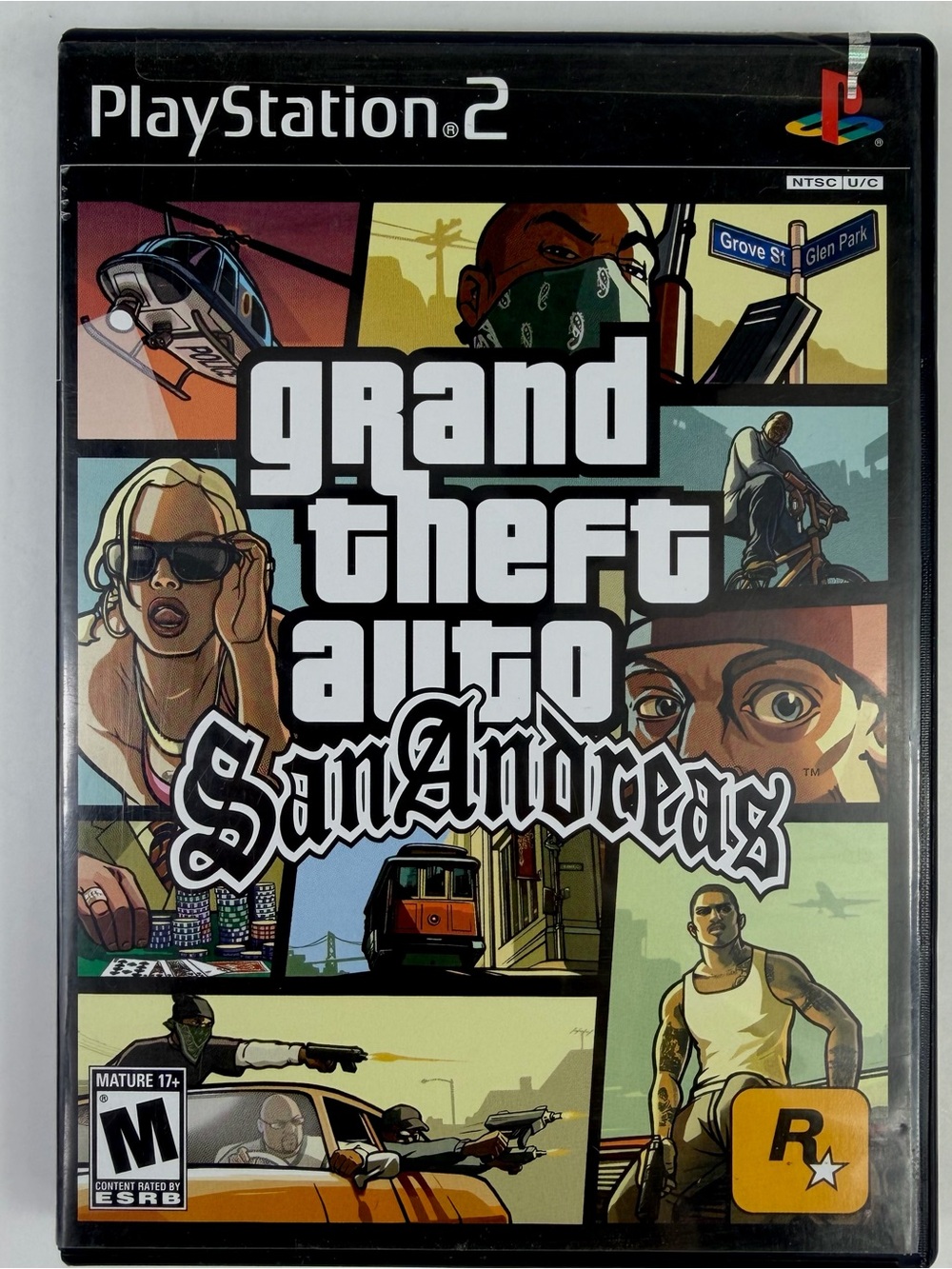 Grand Theft Auto San Andreas PS2 PlayStation 2 with Manual, Black label, tested